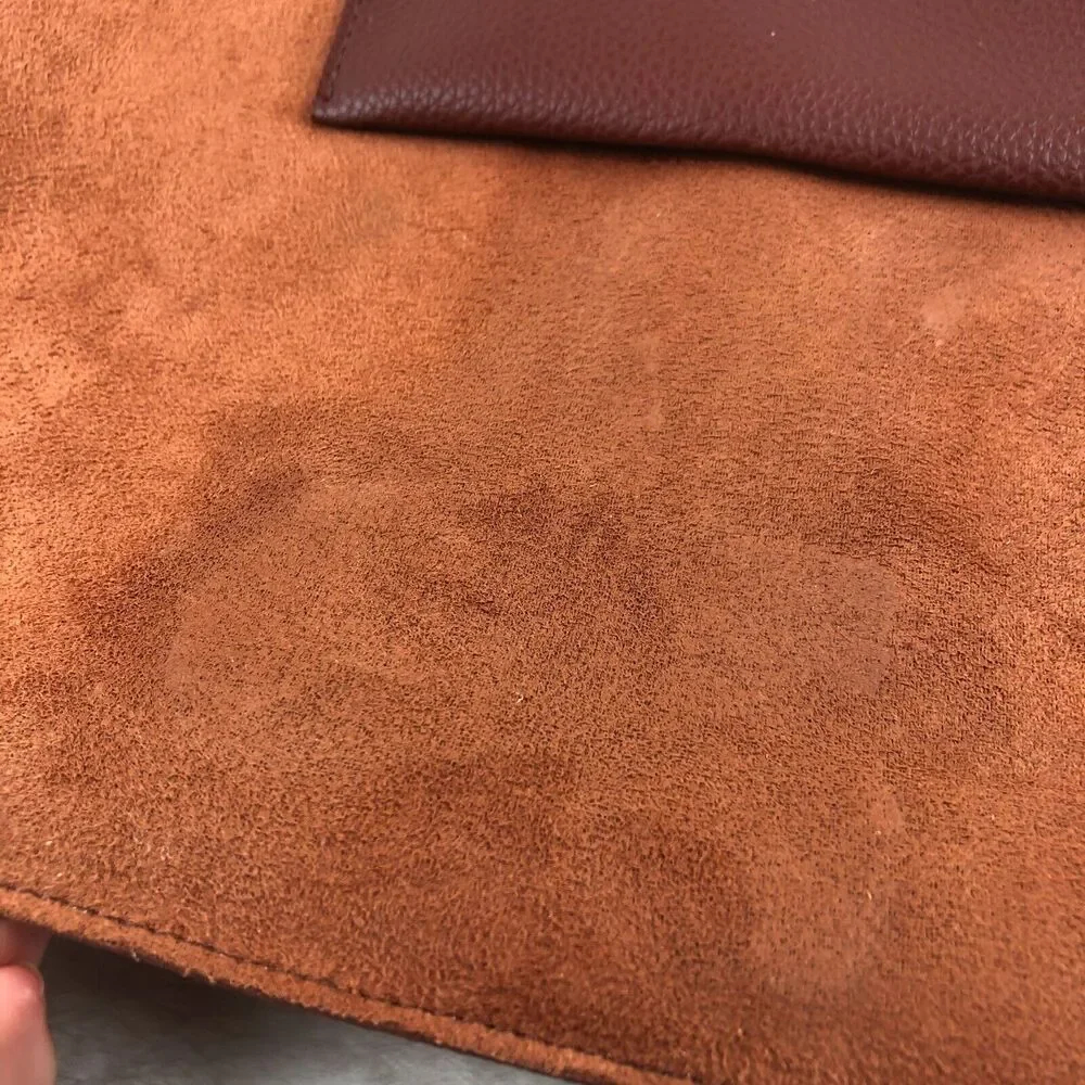 Vince Camuto Vegan Leather Brown Black Luck Tote Bag